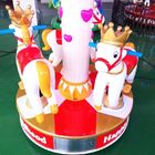 ผู้เล่น 3 คนเครื่องอาเขตม้าหมุนสำหรับเด็ก Happy Mini Carousel Horse
