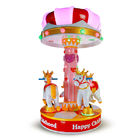 3 คนสวนสนุกสำหรับเด็กนั่งในร่มสนามเด็กเล่นกลางแจ้ง Merry - Go - Round Small Carousel